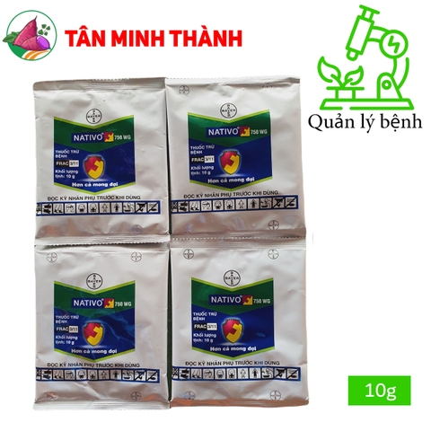 Nativo 750WG - Thuốc đặc trị đạo ôn, lem lép hạt, khô vằn, đốm lá, phấn trắng, thán thư, đốm vòng, đen sọc, rỉ sắt