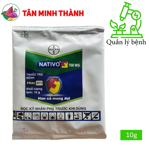 Nativo 750WG - Thuốc đặc trị đạo ôn, lem lép hạt, khô vằn, đốm lá, phấn trắng, thán thư, đốm vòng, đen sọc, rỉ sắt