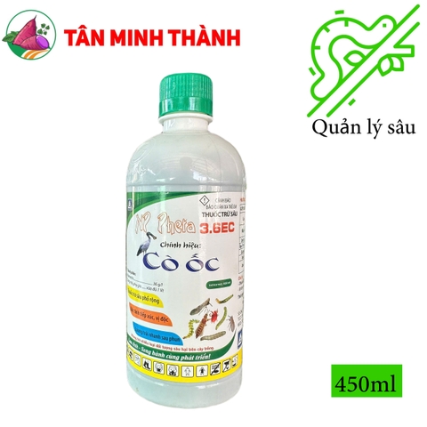 NP Pheta 3.6EC Cò Ốc - Thuốc trừ sâu sinh học đặc trị sâu cuốn lá, nhện nhé, rầy nâu, sâu tơ, sâu xanh, bướm trắng, bọ trĩ, dòi đục lá, rầy bông