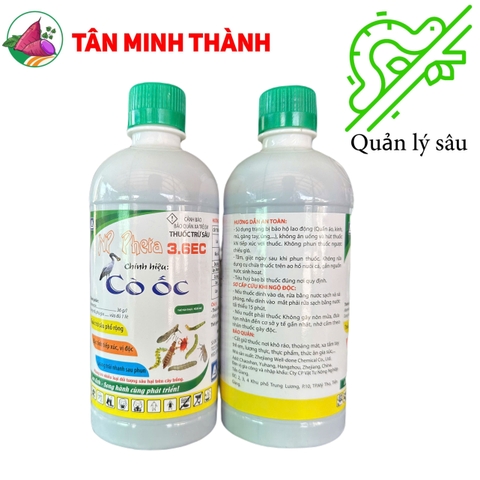 NP Pheta 3.6EC Cò Ốc - Thuốc trừ sâu sinh học đặc trị sâu cuốn lá, nhện nhé, rầy nâu, sâu tơ, sâu xanh, bướm trắng, bọ trĩ, dòi đục lá, rầy bông