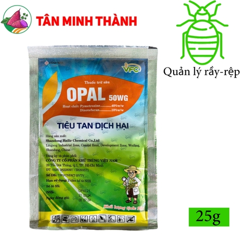 Opal 50WG - Thuốc đặc trị rầy mềm, rệp muội, rầy phấn trắng, rầy xanh, rầy nâu, rầy xanh