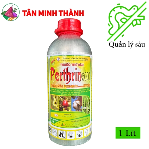 Perthrin 50EC - Thuốc đặc trị sâu cuốn lá, sâu khoang, bọ xít muỗi, sâu ăn tạp, rệp sáp, sâu keo mùa thu