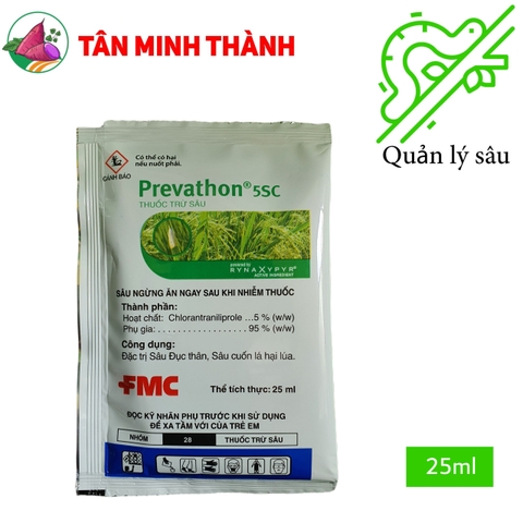 Prevathon 5SC - Thuốc đặc trị sâu đục thân, sâu cuốn lá, dòi đục lá, sâu xanh da láng, bọ nhảy, sâu đục trái, sâu khoang