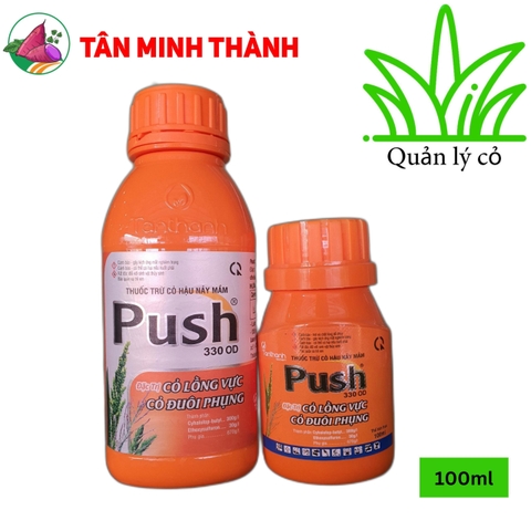 Push Tân Thành 330OD - Thuốc trừ cỏ hậu nảy mầm, đặc trị cỏ lồng vực, cỏ gạo, cỏ đuôi phụng trên lúa