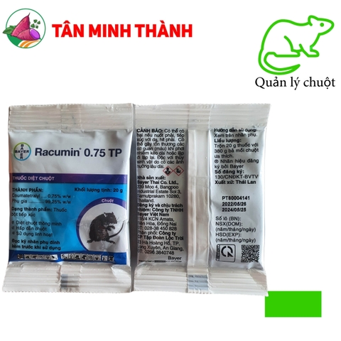 Racumin 0.75DP - Thuốc diệt chuột thông minh, không gây chết gà