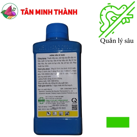 Reasgant 1.8EC - Thuốc trừ sâu tơ, bọ trĩ, bọ cánh tơ, bọ xít, rệp muội, rầy mềm, sâu cuốn lá