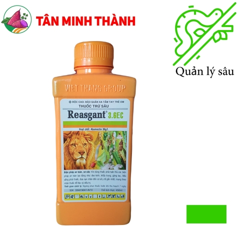 Reasgant 3.6EC - Thuốc trừ sâu đục thân, sâu cuốn lá, nhện gié, sâu đục bẹ, bọ trĩ, sâu tơ, sâu vẽ bùa, nhện đỏ, bọ xít, rệp muội, rệp sáp