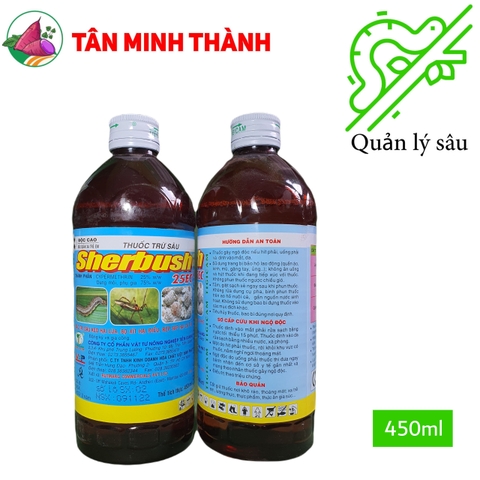 Sherbush 25EC - Thuốc đặc trị sâu keo mùa thu, rệp sáp, sùng khoai lang, bọ xít, sâu đục củ