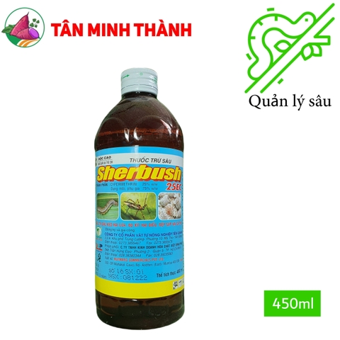 Sherbush 25EC - Thuốc đặc trị sâu keo mùa thu, rệp sáp, sùng khoai lang, bọ xít, sâu đục củ