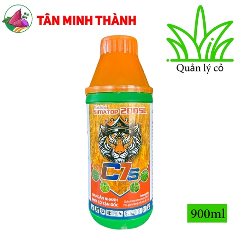 Simatop 200SL C7S - Thuốc trừ cỏ khai hoang, diệt cỏ tranh, cỏ cú, rau muống, cỏ bợ
