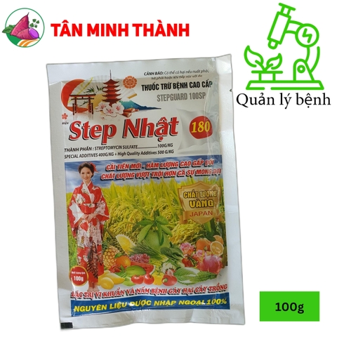 Stepguard 100sp - Thuốc trừ bệnh thối nhũn, lỡ cổ rễ, héo xanh, đốm lá, xơ đen mít, thối trái, vàng lá chín sớm