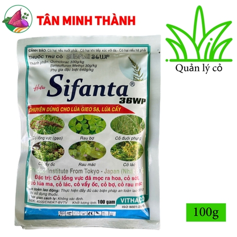 Subrai 36WP Sifata - Thuốc trừ cỏ lồng vực, cỏ gạo, rau bợ, cỏ đuôi phụng, cỏ vẩy ốc, rau mác, cỏ lác