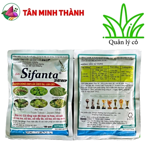 Subrai 36WP Sifata - Thuốc trừ cỏ lồng vực, cỏ gạo, rau bợ, cỏ đuôi phụng, cỏ vẩy ốc, rau mác, cỏ lác