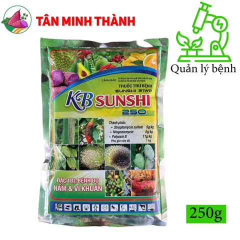 Sunshi 21WP - Thuốc trừ vi khuẩn gây bệnh bạc lá, lem lép hạt, loét trái, lác đồng tiền, thối nhũn