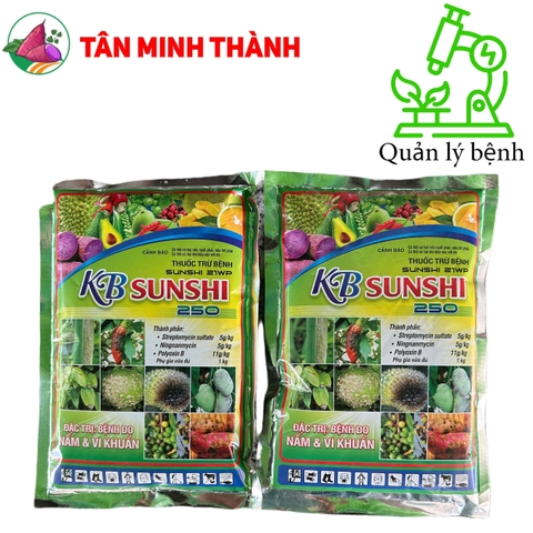 Sunshi 21WP - Thuốc trừ vi khuẩn gây bệnh bạc lá, lem lép hạt, loét trái, lác đồng tiền, thối nhũn