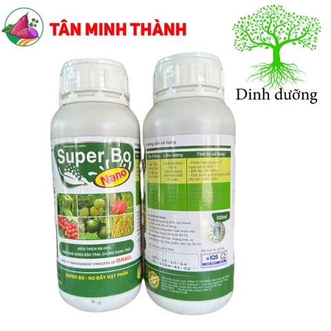 Super Bo Nano - Thuốc kích thích ra hoa, đậu trái, chống rụng trái