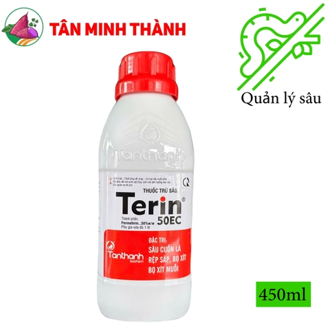 Terin 50ec - Thuốc đặc trị sâu cuốn lá, bọ xít, bọ xít muỗi, rệp sáp, sâu đục bẹ, muỗi hành