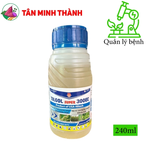 Tilgol Super 300EC - Thuốc trừ lem lép hạt, vàng lá, đốm lá, rỉ sắt