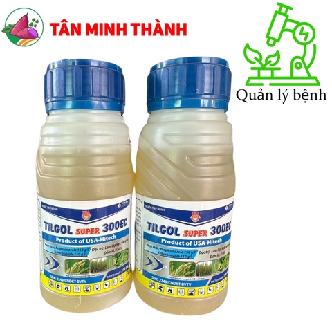 Tilgol Super 300EC - Thuốc trừ lem lép hạt, vàng lá, đốm lá, rỉ sắt
