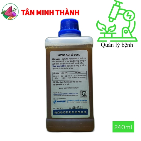 Tilusa Super 300EC - Thuốc đặc trị lem lép hạt, đạo ôn lá, đạo ôn cổ bông trên lúa