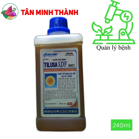 Tilusa Super 300EC - Thuốc đặc trị lem lép hạt, đạo ôn lá, đạo ôn cổ bông trên lúa