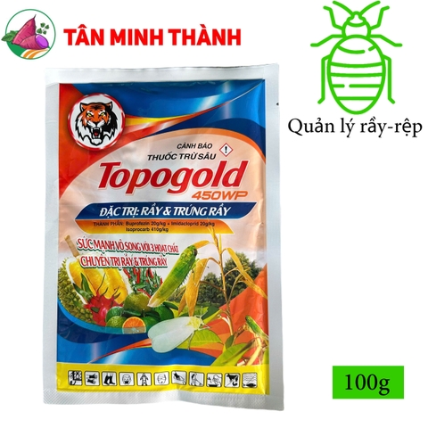 Topogold 450WP - Thuốc trừ rầy xanh, bọ trĩ, rầy phấn trắng, ruồi đục trái, rệp sáp