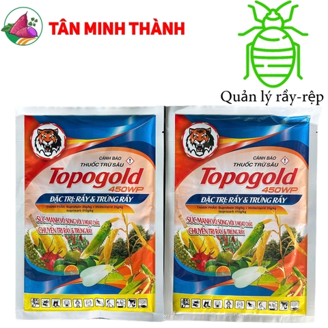 Topogold 450WP - Thuốc trừ rầy xanh, bọ trĩ, rầy phấn trắng, ruồi đục trái, rệp sáp