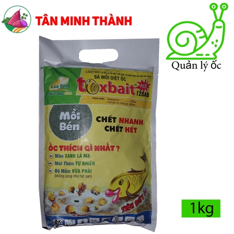 Toxbait 120AB - Thuốc đặc trị ốc bươu vàng dạng bả mồi