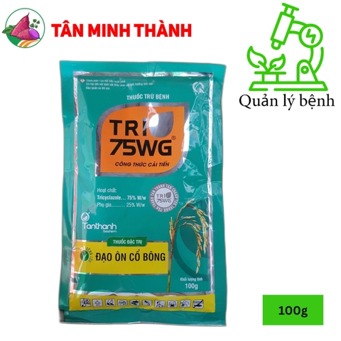 Tri 75WG Tân Thành - Thuốc đặc trị đạo ôn lá, đạo ôn cổ bông, thối cổ gié, khô cổ bông