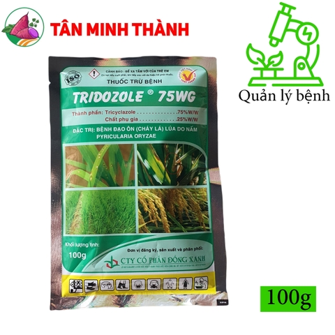 Tridozole Cốm 75WG - Thuốc đặc trị bệnh đạo ôn lá, đạo ôn cổ bông, thối cổ gié trên lúa