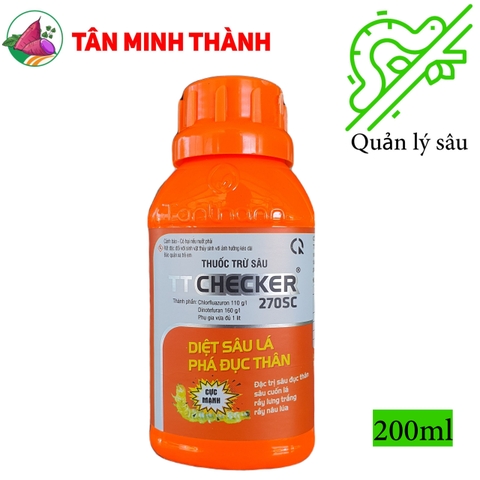 TT CHECKER 270SC Tân Thành - Thuốc đặc trị sâu đục thân, sâu cuốn lá, rầy lương trắng, rầy nâu