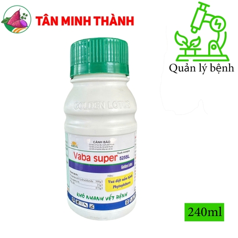 Vaba Super 525SL - Thuốc trừ nấm Phytopthora, chết nhanh, nứt thân xì mũ, vàng lá thối rễ