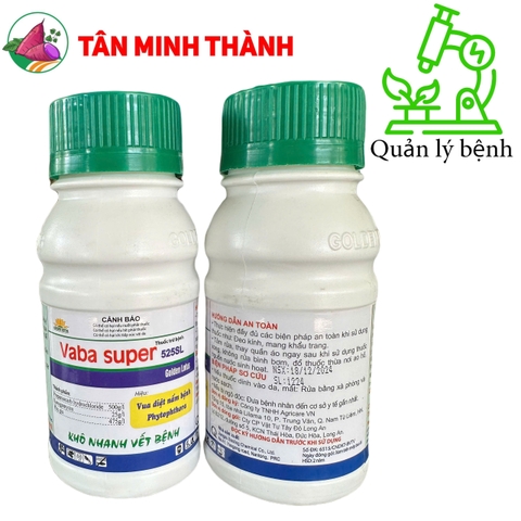 Vaba Super 525SL - Thuốc trừ nấm Phytopthora, chết nhanh, nứt thân xì mũ, vàng lá thối rễ
