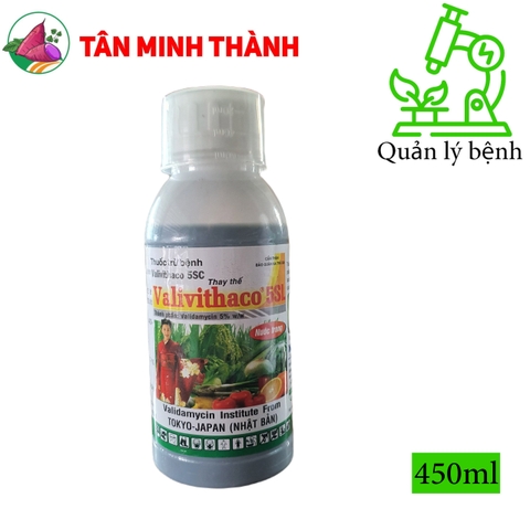 Vali Vithaco 5SL - Thuốc trừ bệnh khô vằn, nấm hồng, héo xanh, lở cổ rễ, thán thư