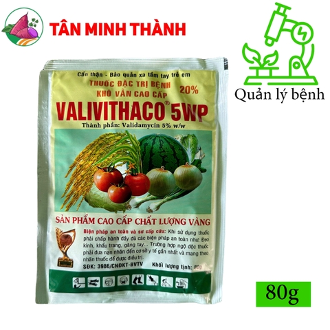 Vali Vithaco 5WP - Thuốc trừ bệnh khô vằn, đốm vằn, đen lép hạt, lở cổ rễ, thán thư