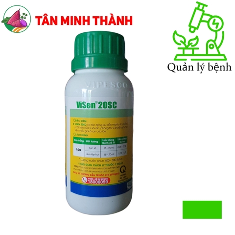 Visen 20SC - Thuốc đặc trị vi khuẩn gây bệnh cháy bìa lá, bạc lá, lem lép hạt, thối nhũn, héo xanh, chết cây con