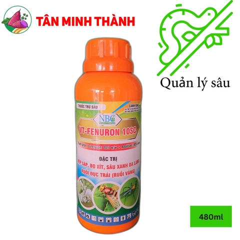 VT Fenuron 10SC - Thuốc đặc trị ruồi vàng, rệp sáp, bọ xít, sâu xanh da láng, ruồi đục trái, ong vàng