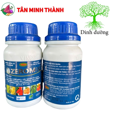 Zeromix - Thuốc nano bạc, nano đồng, kích kháng, tăng năng suất