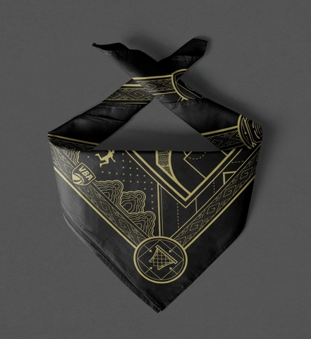 Khăn bandana VBASTAR X -10 năm  - Lụa - size 70cm