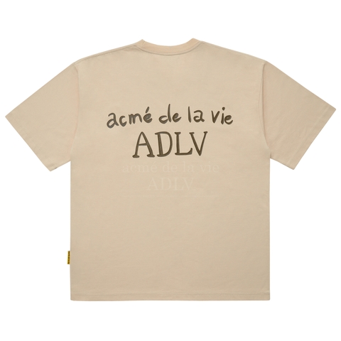 Áo Phông ADLV Basic Logo Màu Be
