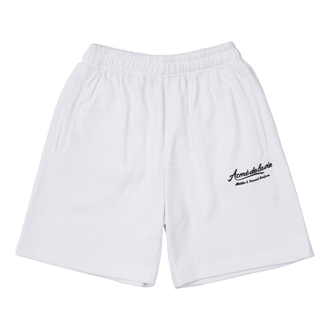 Quần Short ADLV Logo Bóng Màu Trắng