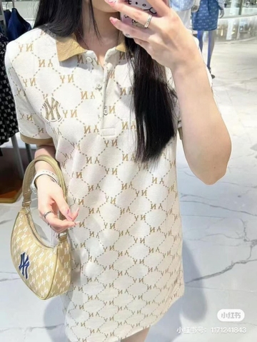 Váy Polo MLB Monogram Jacquard Pique One Piece