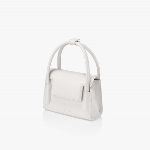 Túi Xách Tay Find Kapoor Marty Bag Crinkled Da Trơn Màu Trắng
