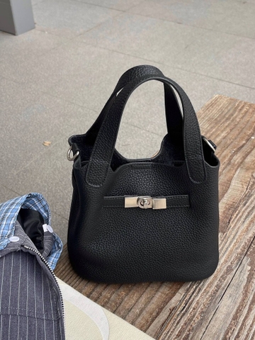 Túi Xách Mini Tote Osoi Made Korea Da Bò Togo 18cm