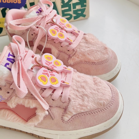 Giầy Sneaker Catsofa Nhung Hồng