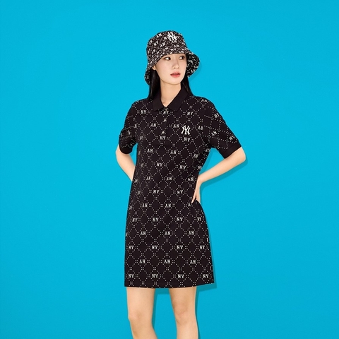 Váy MLB Monogram One Piece 3FOPM0533-50BKS Màu Đen