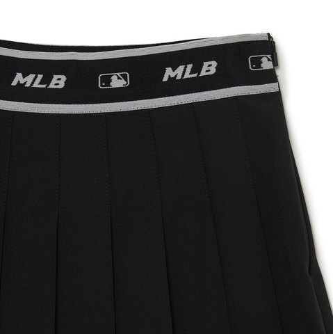 Chân Váy MLB Xếp Ly Basic NY 3FSKB0133-50BKS Màu Đen
