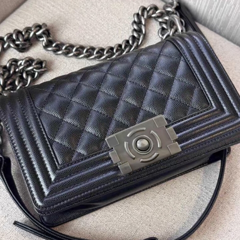 Túi Chanel Leboy Remake Hàn Da Caviar Size 22cm