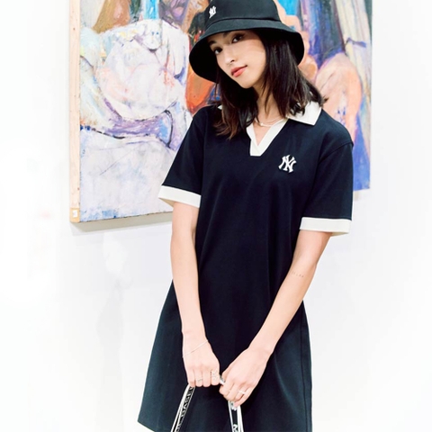Váy Polo MLB One Piece 3FOPB0333-50BKS Màu Đen