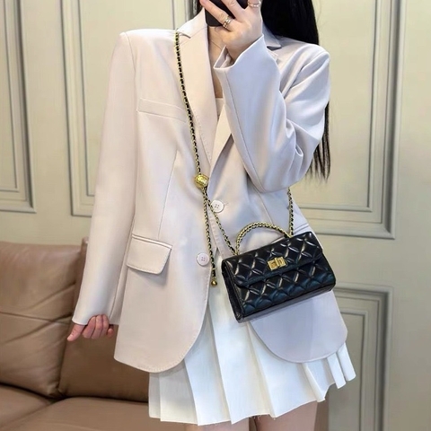 Túi Chanel Kelly Mini Da Cừu Size 19cm